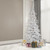 Vickerman A893576LED - 7.5ft Flocked White Slim Christmas Tree with Warm LED Lights