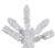 Vickerman A893591LED - 12 ft Flocked White Spruce Prelit Warm White LED Christmas Tree