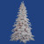 Vickerman A893647LED 4.5' x 46 Flocked White LED 300MU