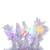 Vickerman A893926LED 24" Flocked White Wreath LED 100MU 