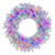 Vickerman A893932LED - 30" Flocked White Wreath with Multi-colored LED Lights