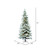 Vickerman A895076LED - 7.5 ft Flocked Utica Fir Prelit Warm White LED Christmas Tree