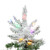 Vickerman A895147LED - 4.5 ft Flocked Utica Fir Prelit Multi-colored LED Christmas Tree