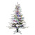 Vickerman A895147LED - 4.5 ft Flocked Utica Fir Prelit Multi-colored LED Christmas Tree