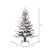 Vickerman A895147LED - 4.5 ft Flocked Utica Fir Prelit Multi-colored LED Christmas Tree