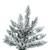 Vickerman A895176LED - 7.5 ft Flocked Utica Fir Prelit Warm White LED Christmas Tree