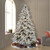 Vickerman A895176LED - 7.5 ft Flocked Utica Fir Prelit Warm White LED Christmas Tree