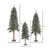 Vickerman B907384LED 4' 5' 6' Nat Bark Alpine Set DuraL 500WW 