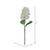 Vickerman EF225241 - 34 in. White Cone Hydrangea Artificial Spray - 2 Pack