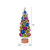 Vickerman LS203212 1ft Multi-Color Ornament Table Top Christmas Tree