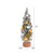 Vickerman LS203612 1ft Gold-Silver Ornament Table Top Christmas Tree