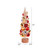 Vickerman LS203812 1ft Gold-Red-Silver Ornament Table Top Christmas Tree