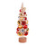 Vickerman LS203812 1ft Gold-Red-Silver Ornament Table Top Christmas Tree