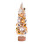 Vickerman LS204212 1ft Gold-Silver Ornament Table Top Christmas Tree