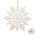 Vickerman M101401 - 4 inch White Glitter Snowflake Christmas Ornament - 24 Pack