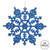 Vickerman M101402 4" Blue Glitter Snowflake 24/Pvc Box