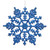 Vickerman M101402 4" Blue Glitter Snowflake 24/Pvc Box