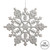 Vickerman M101407 - 4 inch Silver Glitter Snowflake Christmas Ornament - 24 Pack