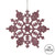 Vickerman M101409 - 4 inch Pink Glitter Snowflake Christmas Ornament - 24 Pack