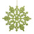 Vickerman M101413 4" Lime Glitter Snowflake 24/Pvc Box