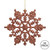 Vickerman M101416 - 4 inch Mocha Glitter Snowflake Christmas Ornament - 24 Pack