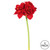 Vickerman FA173301 - 28" Artificial Red Single Velvet Amaryllis - 3 Pack 