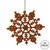 Vickerman M101418 - 4 inch Burnished Orange Glitter Snowflake Christmas Ornament - 24 Pack