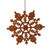 Vickerman M101418 - 4 inch Burnished Orange Glitter Snowflake Christmas Ornament - 24 Pack