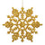 Vickerman M101430 4" Antique Gold Glitter Snowflake 24/Pvc