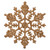 Vickerman M101458 4" Rose Gold Glitter Snowflake 24/Pvc Bx