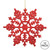 Vickerman M101503 6.25" Red Glitter Snowflake 12/Pvc Box