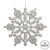 Vickerman M101507 - 6.25 inch Silver Glitter Snowflake Christmas Ornament - 12 Pack