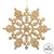 Vickerman M101508 6.25" Gold Glitter Snowflake 12/Pvc Box 