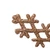 Vickerman M101558 - 6.25 inch Rose Gold Glitter Snowflake Christmas Ornament - 12 Pack