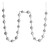 Vickerman M183507 6ft Silver Stripe Ball Ornament Garland
