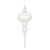 Vickerman N174507D 8" x 2.75" Silver Shiny Finial 3/Bg