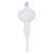 Vickerman N174511D 8" x 2.75" White Shiny Finial 3/Bg 