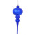 Vickerman N174522D - 8 inch Cobalt Blue Shiny Finial Christmas Ornament - 3 Pack