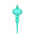 Vickerman N174542D 8" x 2.75" Teal Shiny Final 3/Bg