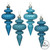 Vickerman N500012 4" Turquoise Finial 4 Finish Asst 8/Bx 