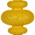 Vickerman N500078 4" Yellow Finial 4 Finish Asst 8/Bx