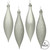 Vickerman N500107 5.5" Silver Drop 4 Finish Asst 8/Bx