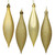 Vickerman N500108 5.5" Gold Drop 4 Finish Asst 8/Bx 