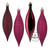 Vickerman N500121 5.5" Berry Red Drop 4 Finish Asst 8/Bx 
