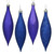 Vickerman N500122 5.5" Cobalt Blue Drop 4 Finish Asst 8/Bx
