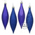 Vickerman N500122 5.5" Cobalt Blue Drop 4 Finish Asst 8/Bx 