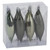 Vickerman N500123 - 5.5 inch Wrought Iron 4-Finish Teardrop Christmas Ornament - 8 Pack