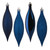 Vickerman N500131 5.5" Midnt Blue Drop 4 Finish Asst 8/Bx