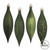 Vickerman N500164 5.5" Moss Green Drop 4 Finish Asst 8/Bx
