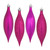 Vickerman N500170 5.5" Fuchsia Drop 4 Finish Asst 8/Bx 